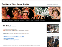Tablet Screenshot of dancewest.org